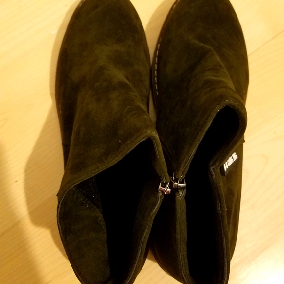 Army Green Ankle Booties - Picture 5 of 6